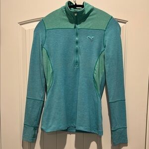 Puma Teal Long Sleeve Pullover